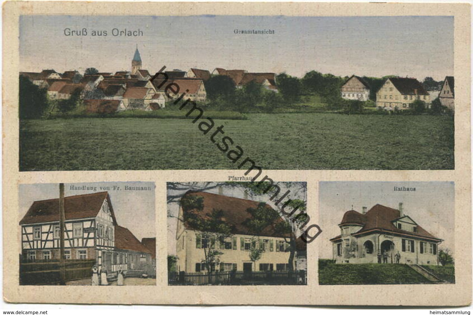 Orlach - Handlung Von Fr. Baumann - Pfarrhaus - Rathaus - Verlag Wilh. Klemm Schw. Hall Gel. 1920 - Other & Unclassified