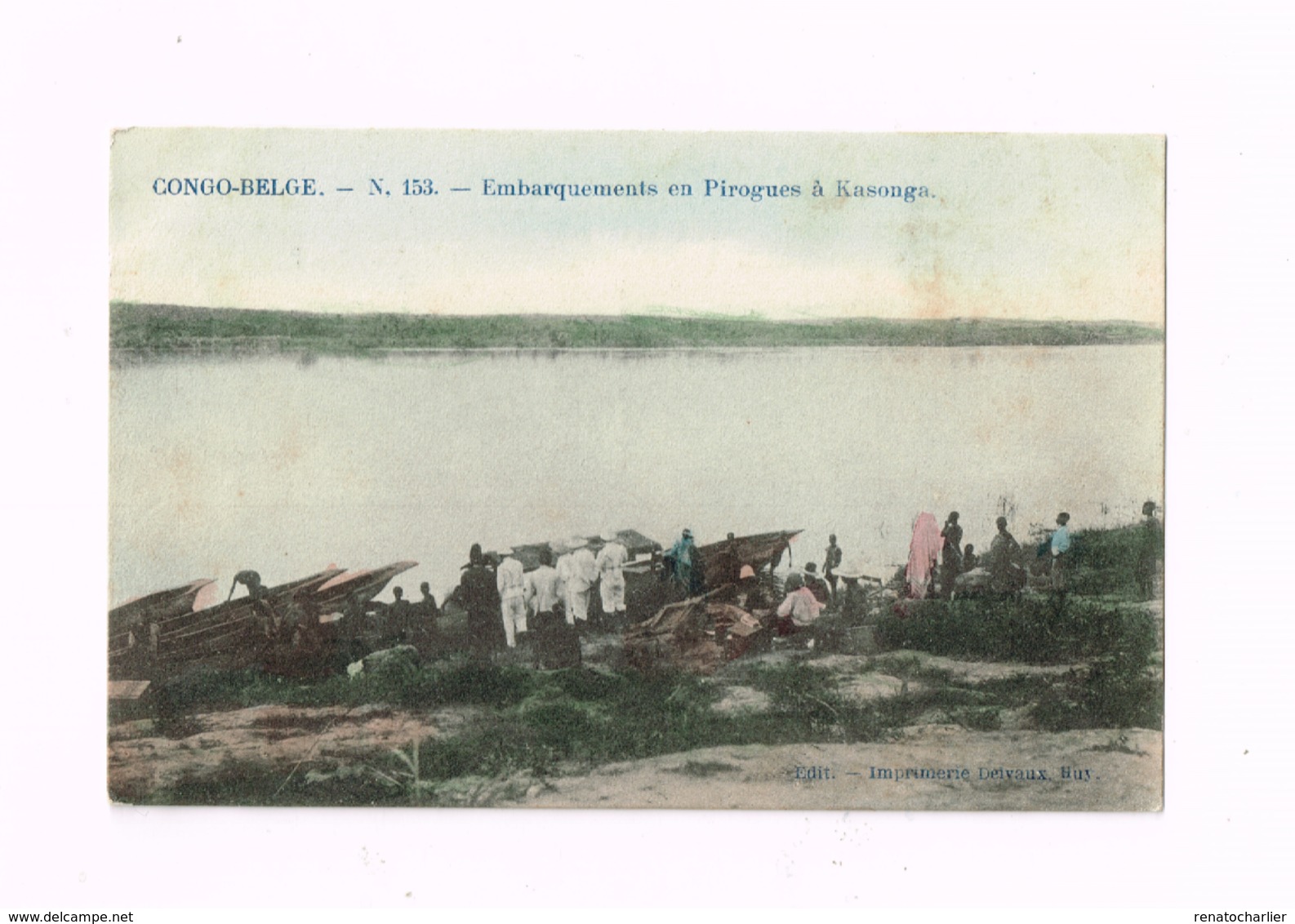 Embarquements En Pirogues à Kasonga. - Congo Belge