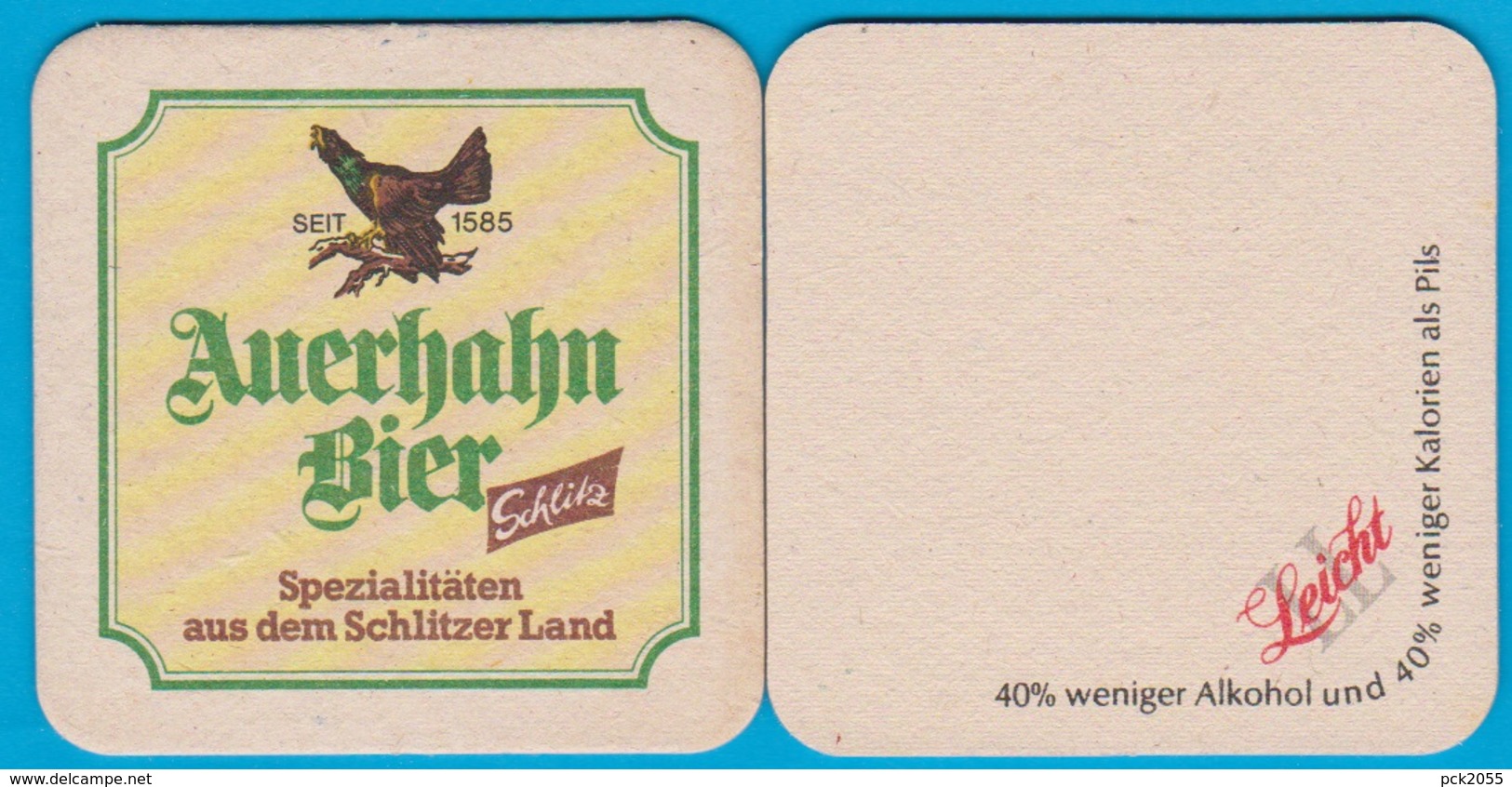 Auerhahn Brauerei Schlitz( Bd 2121 ) - Bierdeckel