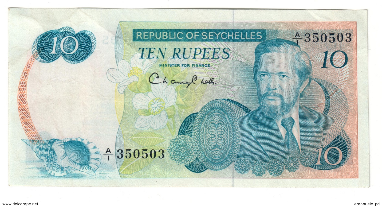 Seychelles 10 Rupees 1976 - Seychelles