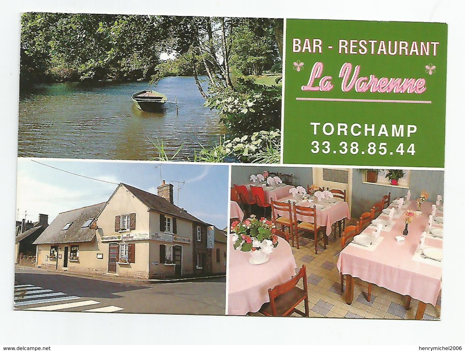 61 Orne Torchamp A 10 Km De Domfront Bar Restaurant La Varenne Cuisine Traditionnelle - Domfront