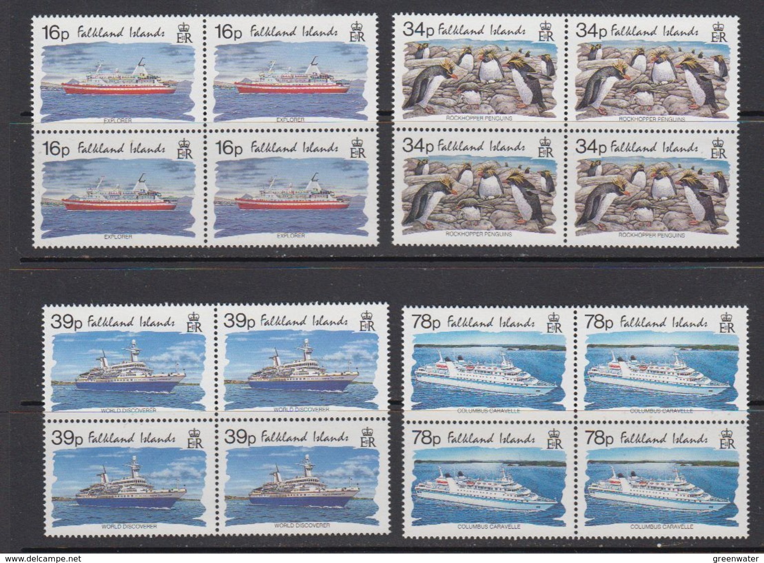 Falkland Islands 1993 Tourism 4v Bl Of 4 ** Mnh (41474) - Falkland