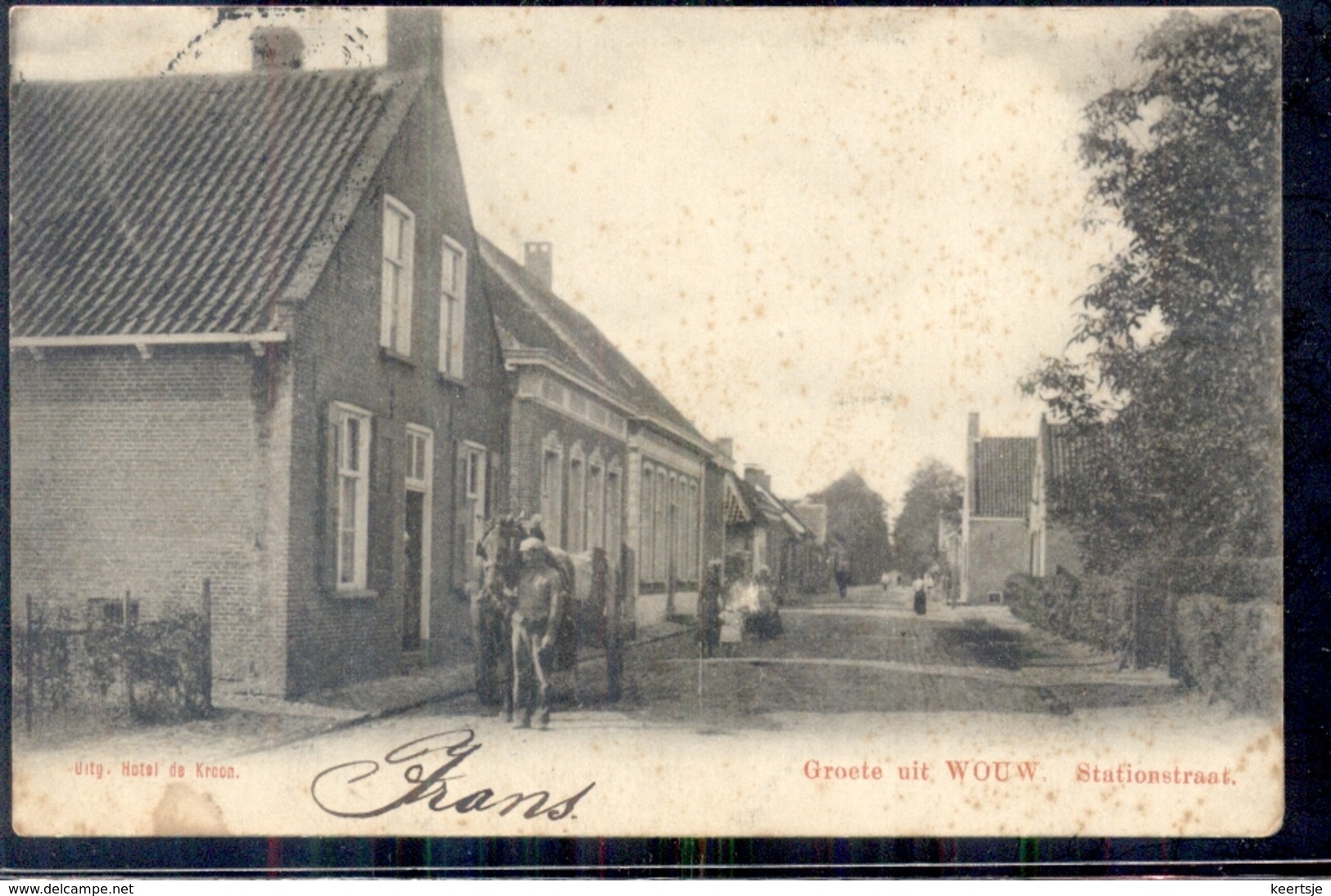 Wouw - Stationstraat - 1902 - Autres & Non Classés