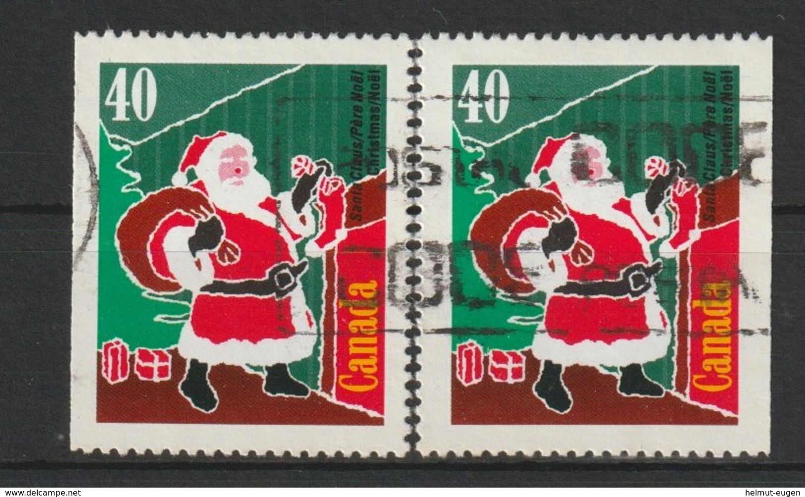 MiNr. 1256 Kanada (Dominion), 1991, 23. Okt. Weihnachten: Weihnachtsmänner. - Gebraucht