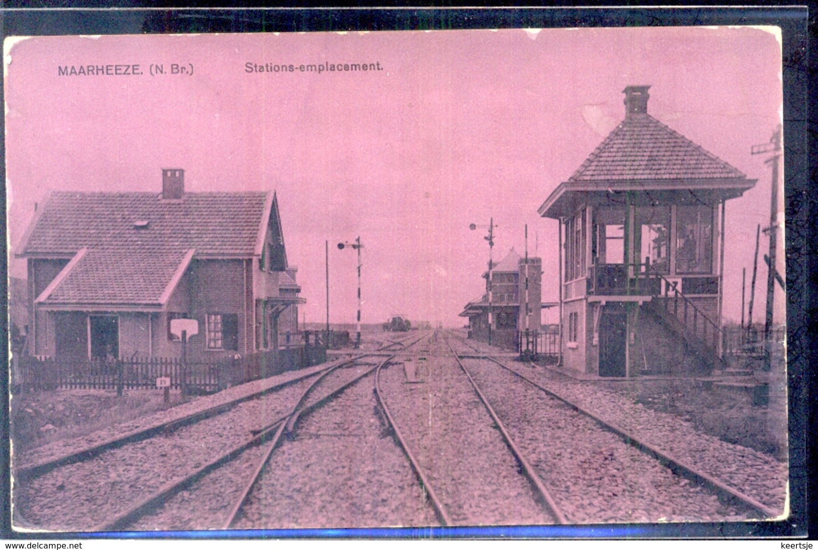 Maarheze - Station - Emplacement - 1920 - Autres & Non Classés