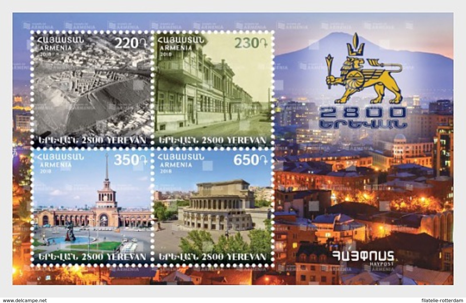 Armenië / Armenia - Postfris / MNH - Sheet 2800 Jaar Oprichting Van Yerevan 2018 - Armenië