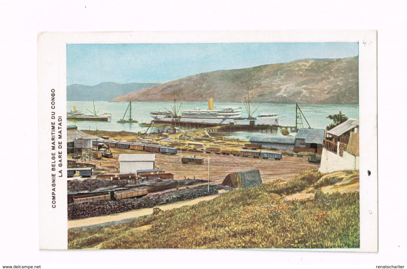 Compagnie Belge Maritime Du Congo.La Gare De Matadi. - Congo Belge