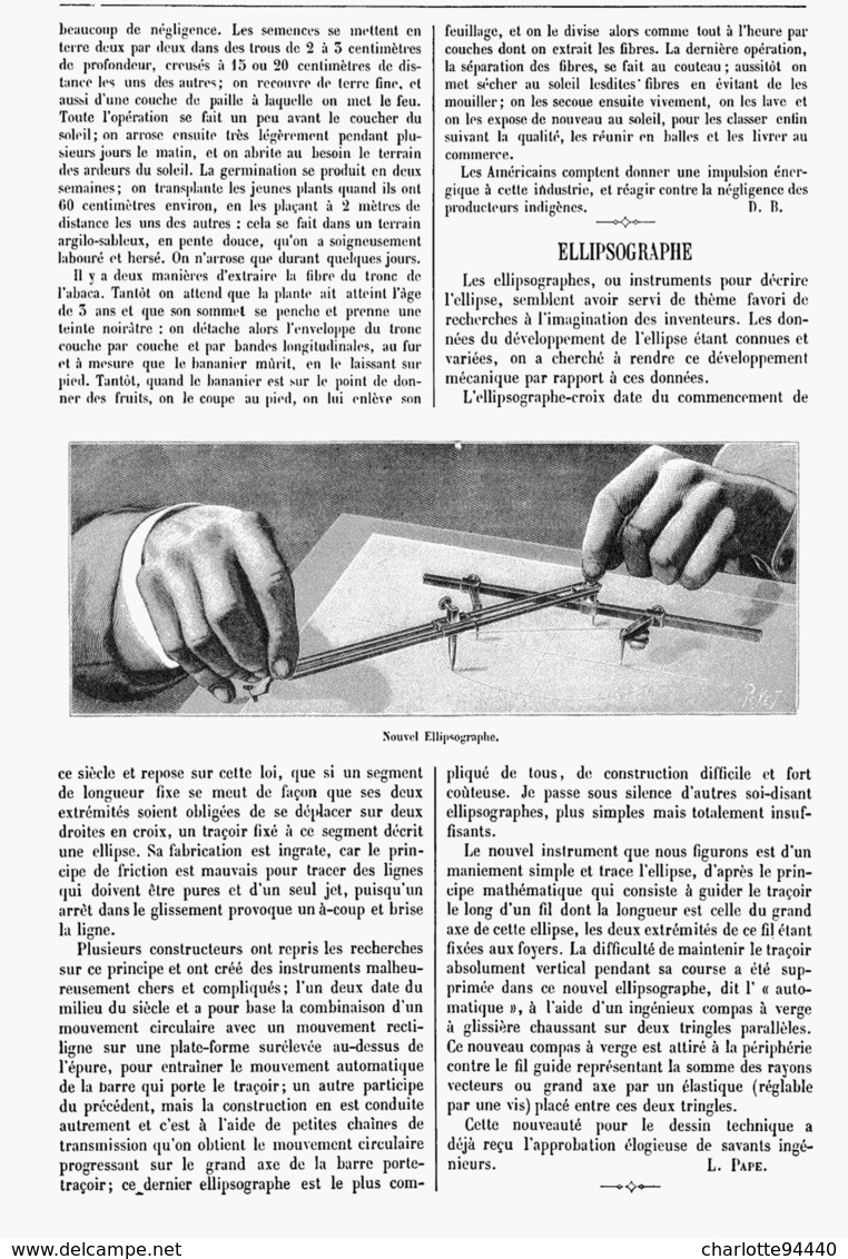 L'ELLIPSOGRAPHE    1900 - Other & Unclassified