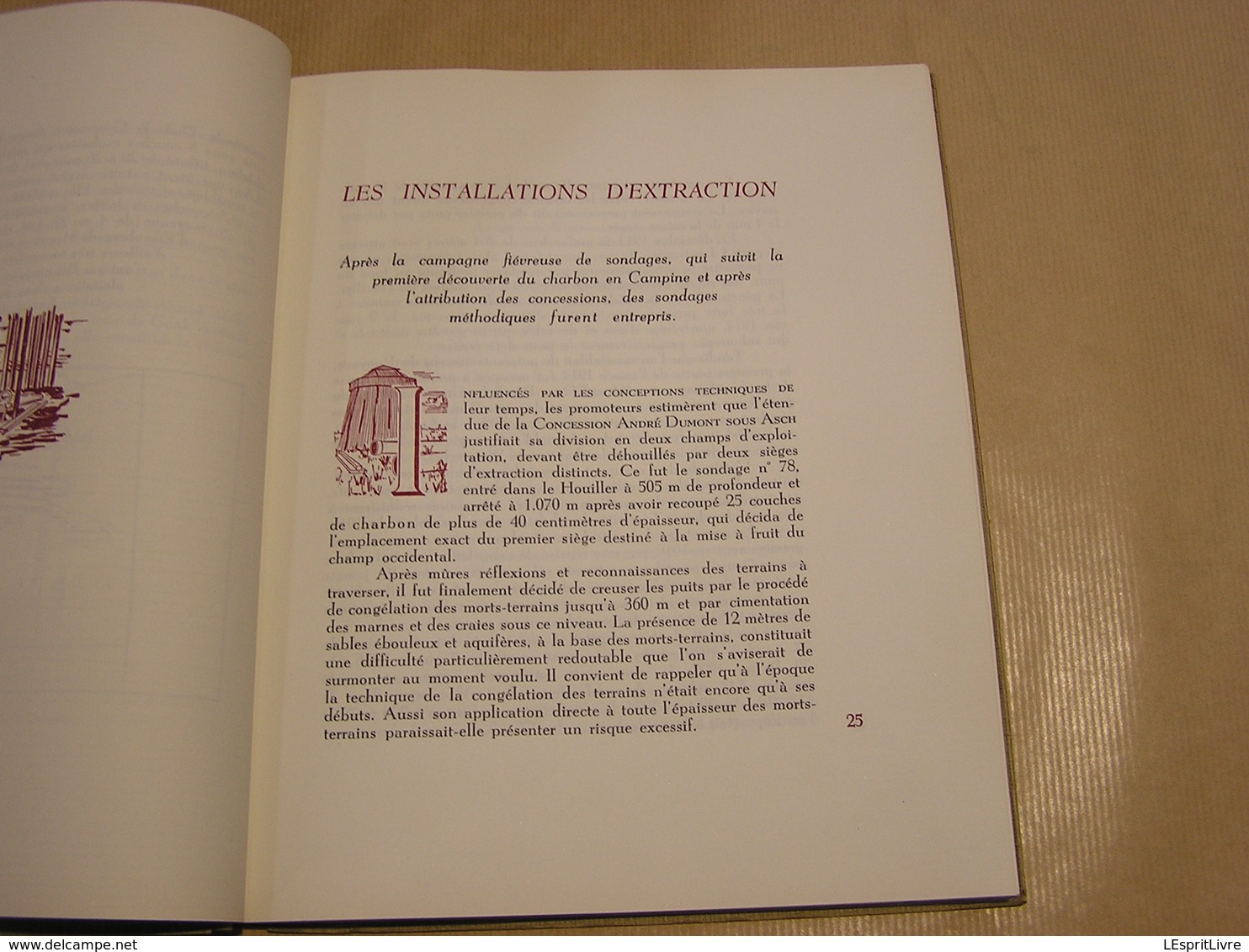 CHARBONNAGES ANDRE DUMONT à WATERSCHEI 1907 1957 Limbourg Régionalisme Charbonnage Mineur Charbon Mine Flandre Campine