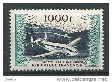 FR Aerien YT 33 (PA) " Prototype, Provence " 1954 Neuf* - 1927-1959 Mint/hinged