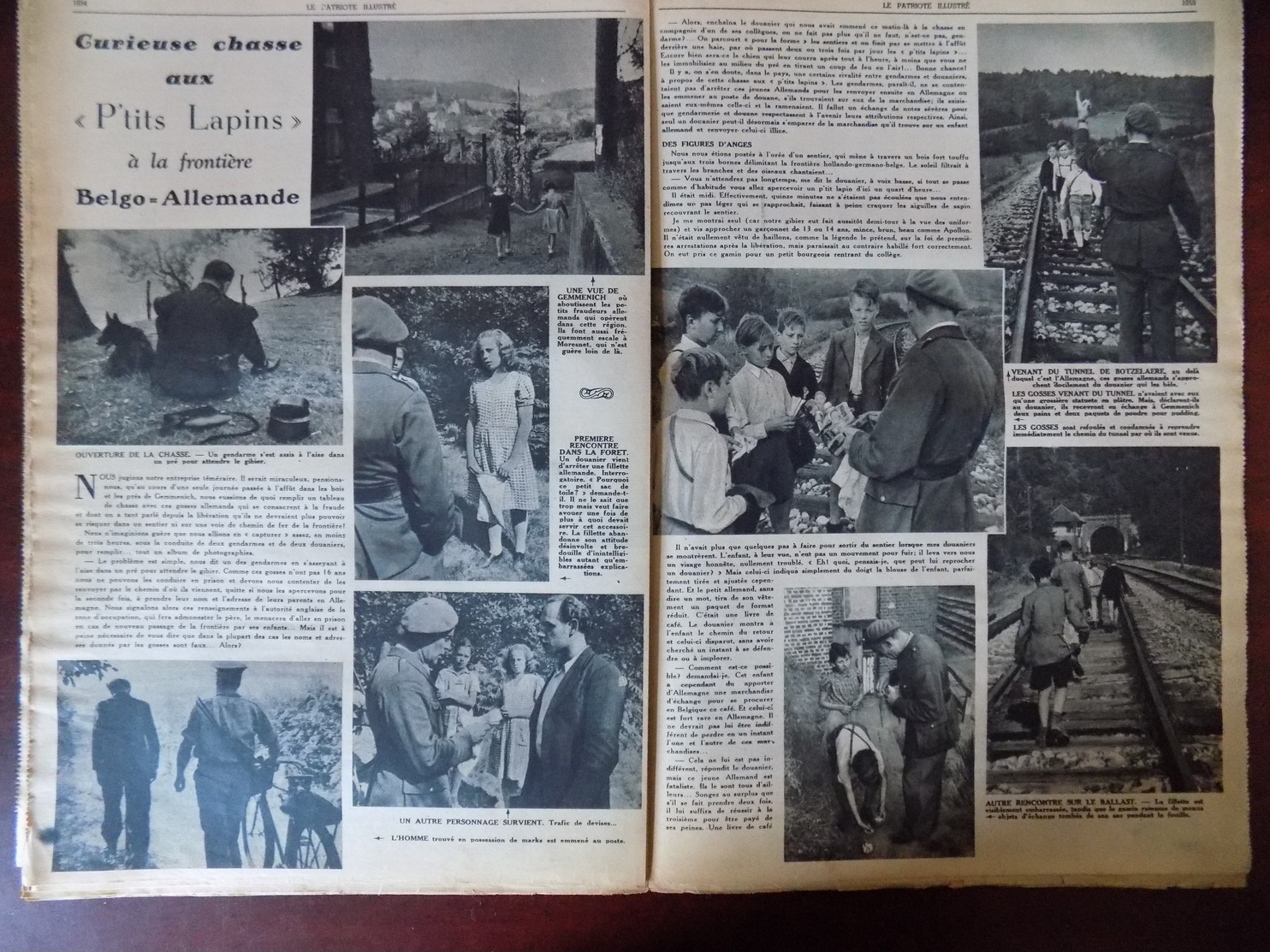 Le Patriote Illustré N° 40  Petits Fraudeurs Allemands De Gemmenich - Portugal Fête Son 8è Centenaire... - 1900 - 1949