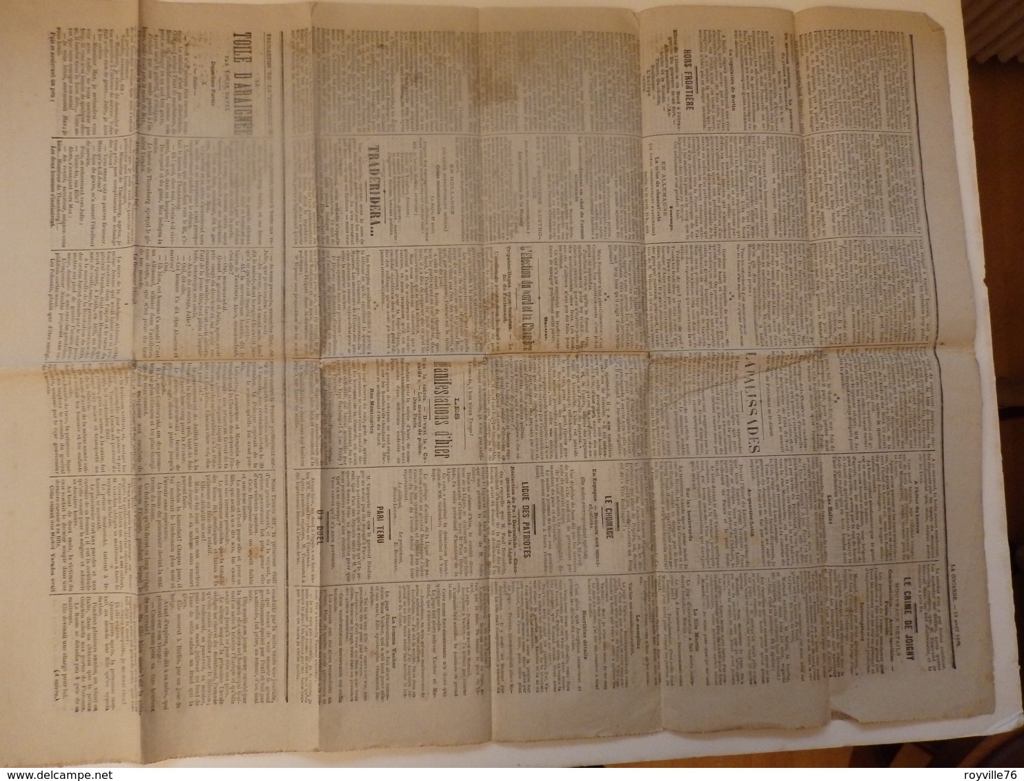 Journal  "La Cocarde". - 1850 - 1899