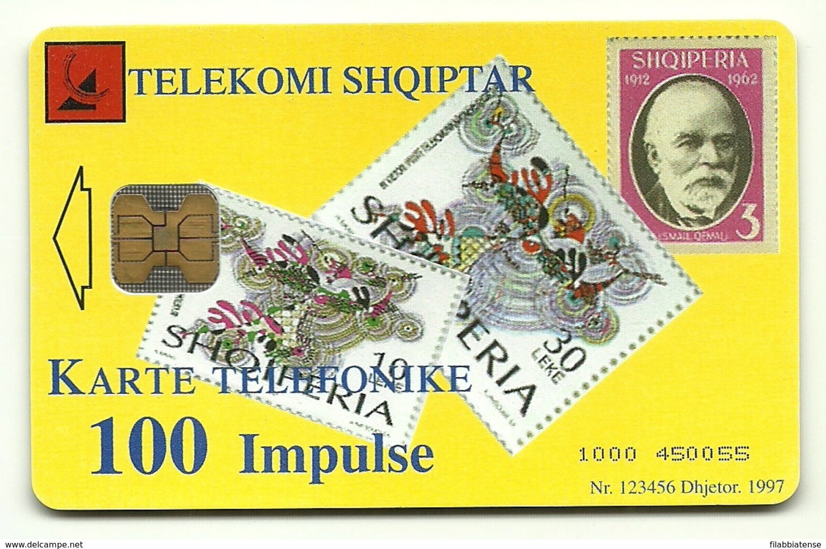 Albania - Tessera Telefonica Da 100 Units T581 TELEKOMI - Stamps & Coins