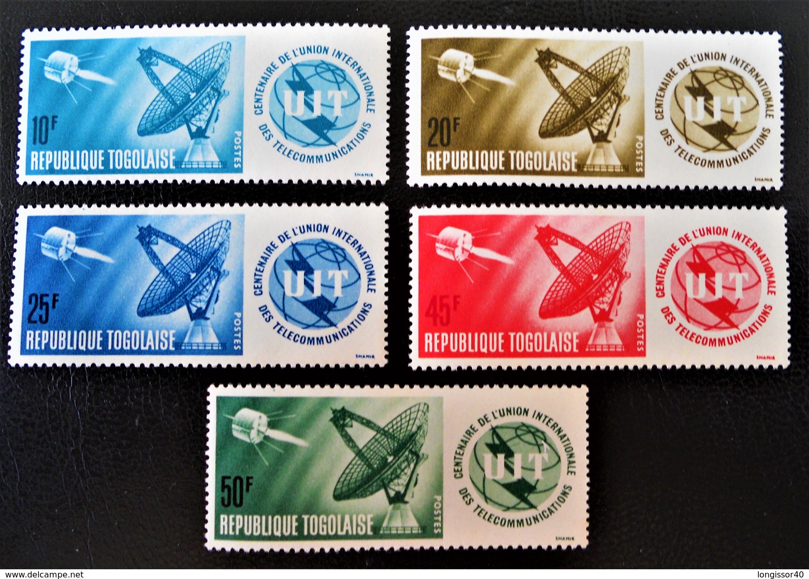 100 ANS DE L'U.I.T 1965 - NEUFS ** - YT 110/12 - MI 135/37 - Togo (1960-...)