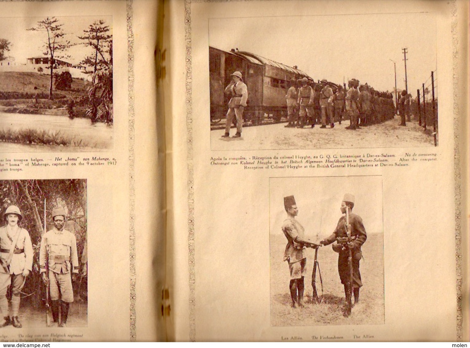 LES CAMPAGNES BELGES D AFRIQUE 1914-17 48pp ©1917 CAMEROUN EST AFRICAIN ALLEMAND Congo Belge colonie histoire Kongo Z170