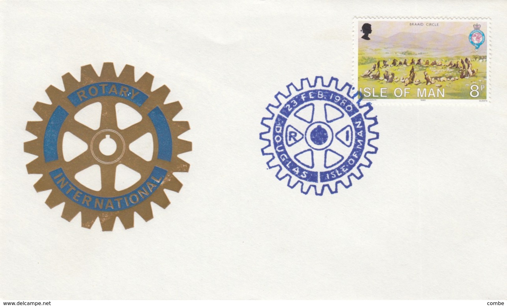 ROTARY.  ISLE OF MAN. FDC. 1980 - Rotary, Lions Club