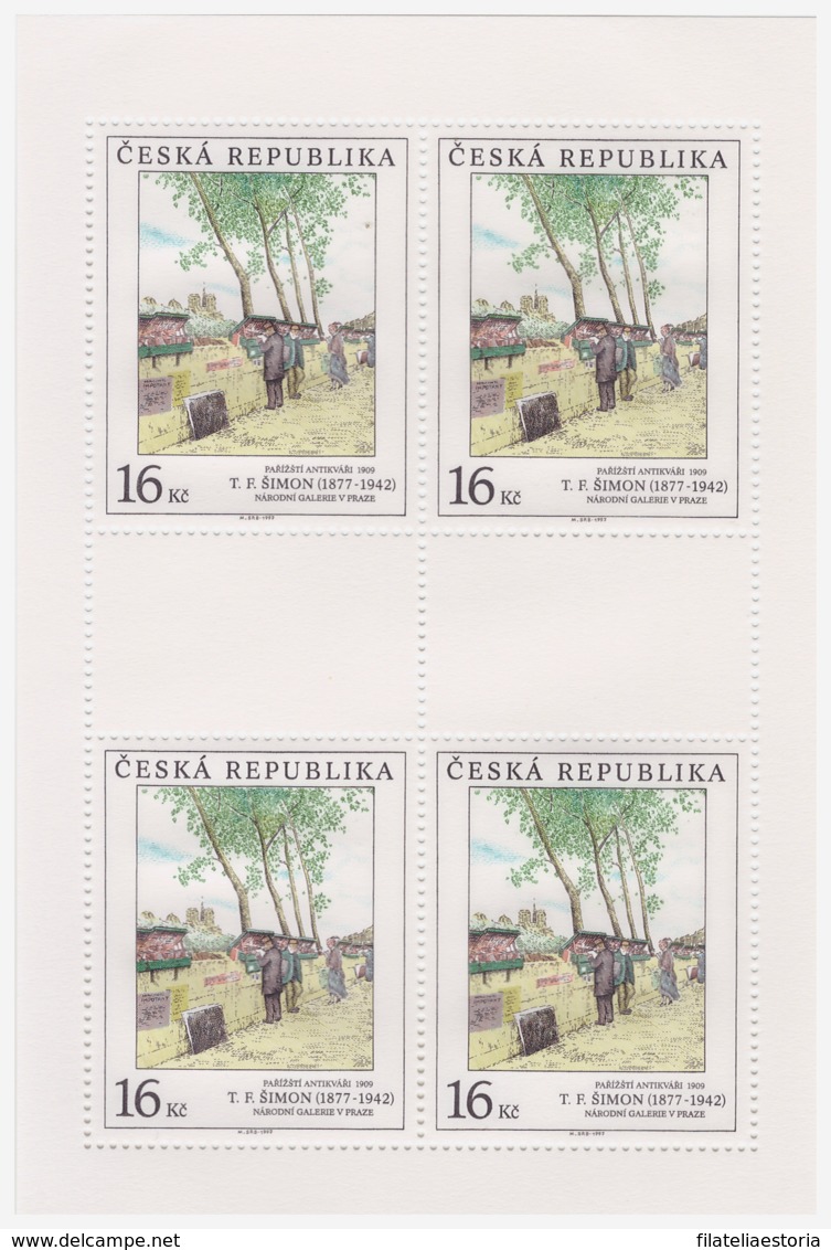 République Tchèque 1997 - MNH ** - Peinture - Feuillet Michel Nr. 163 (cze011) - Neufs