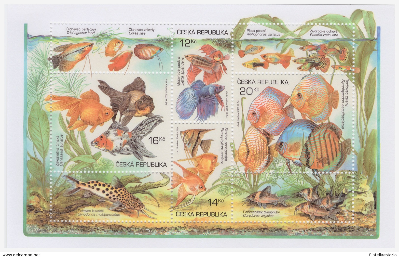 République Tchèque 2003 - MNH ** - Poissons - Michel Nr. Bloc 19 (cze017) - Neufs