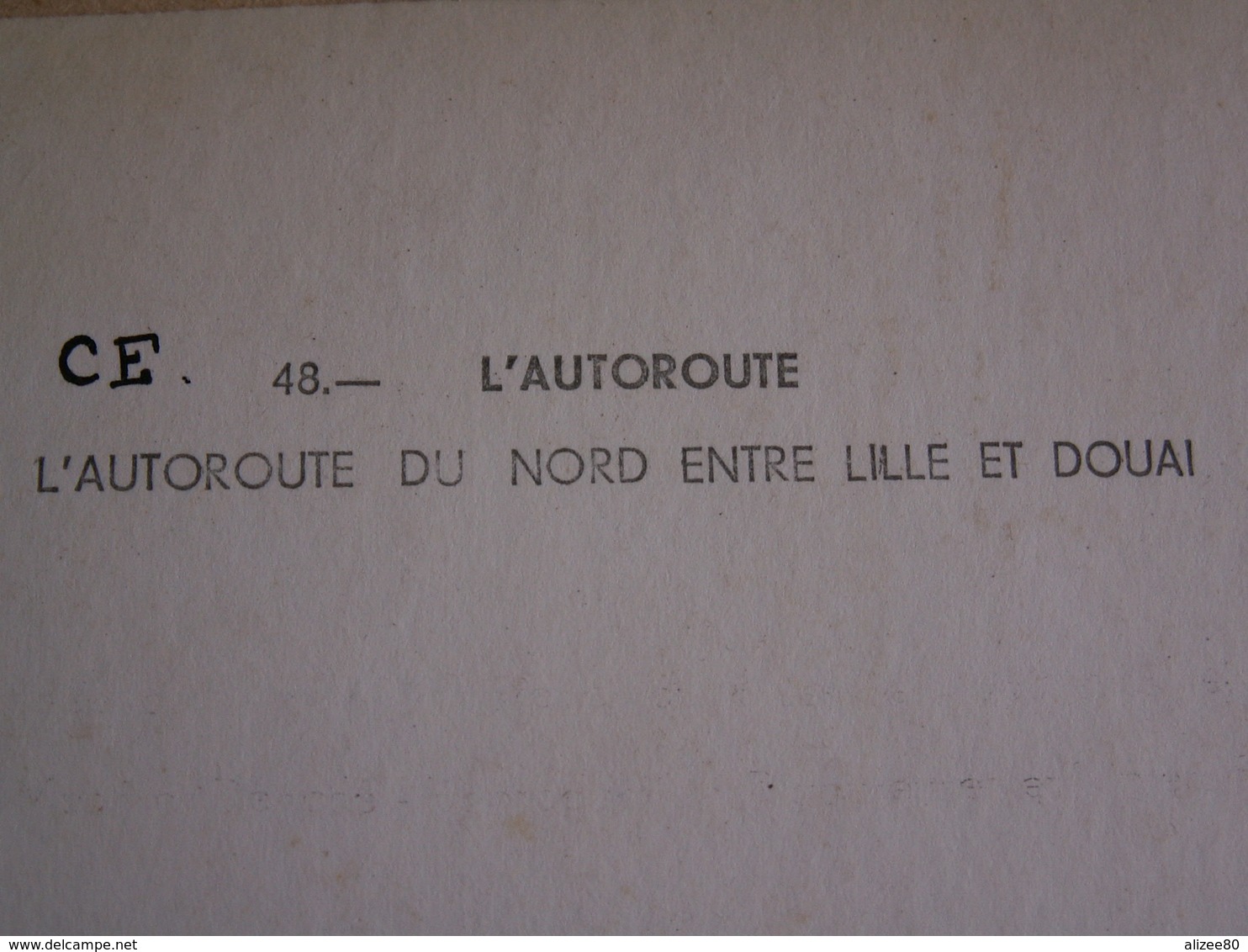 GRANDE  CARTE  LAPIE - 1971  // Autoroute  Du  Nord  N° 48  --  45 X 27,5 - Autres & Non Classés