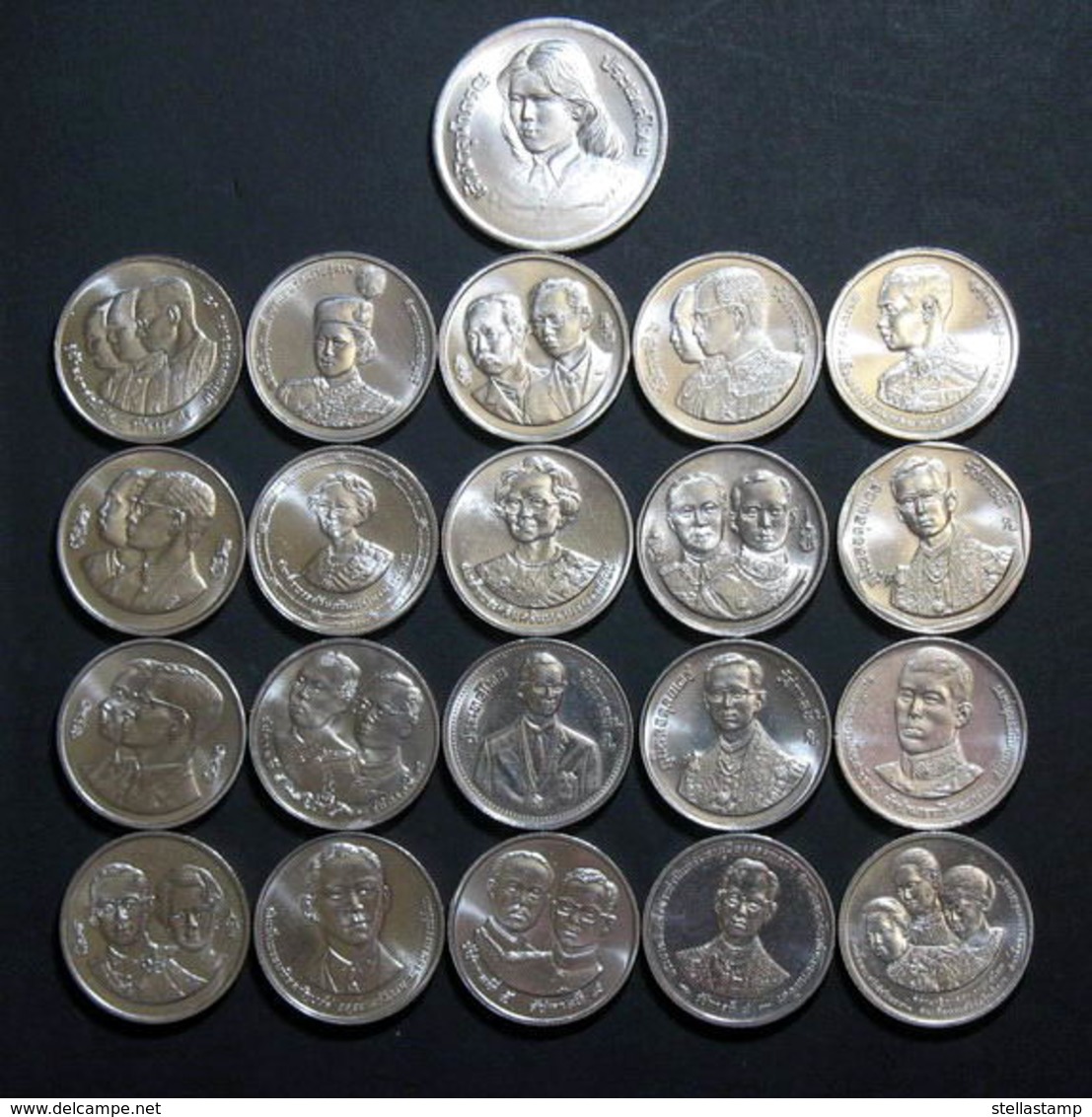 Thailand Coin 2 Baht Completed Set Of 41 UNC - Thaïlande