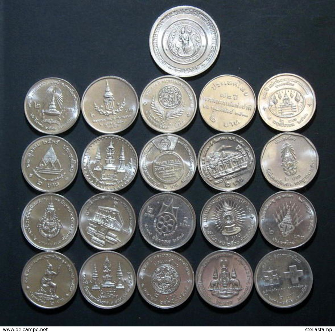 Thailand Coin 2 Baht Completed Set Of 41 UNC - Thaïlande