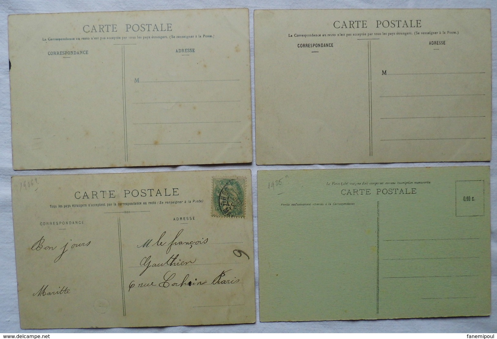 LOT 4 CARTES POSTALES DE SENAIDE (88) - Other & Unclassified