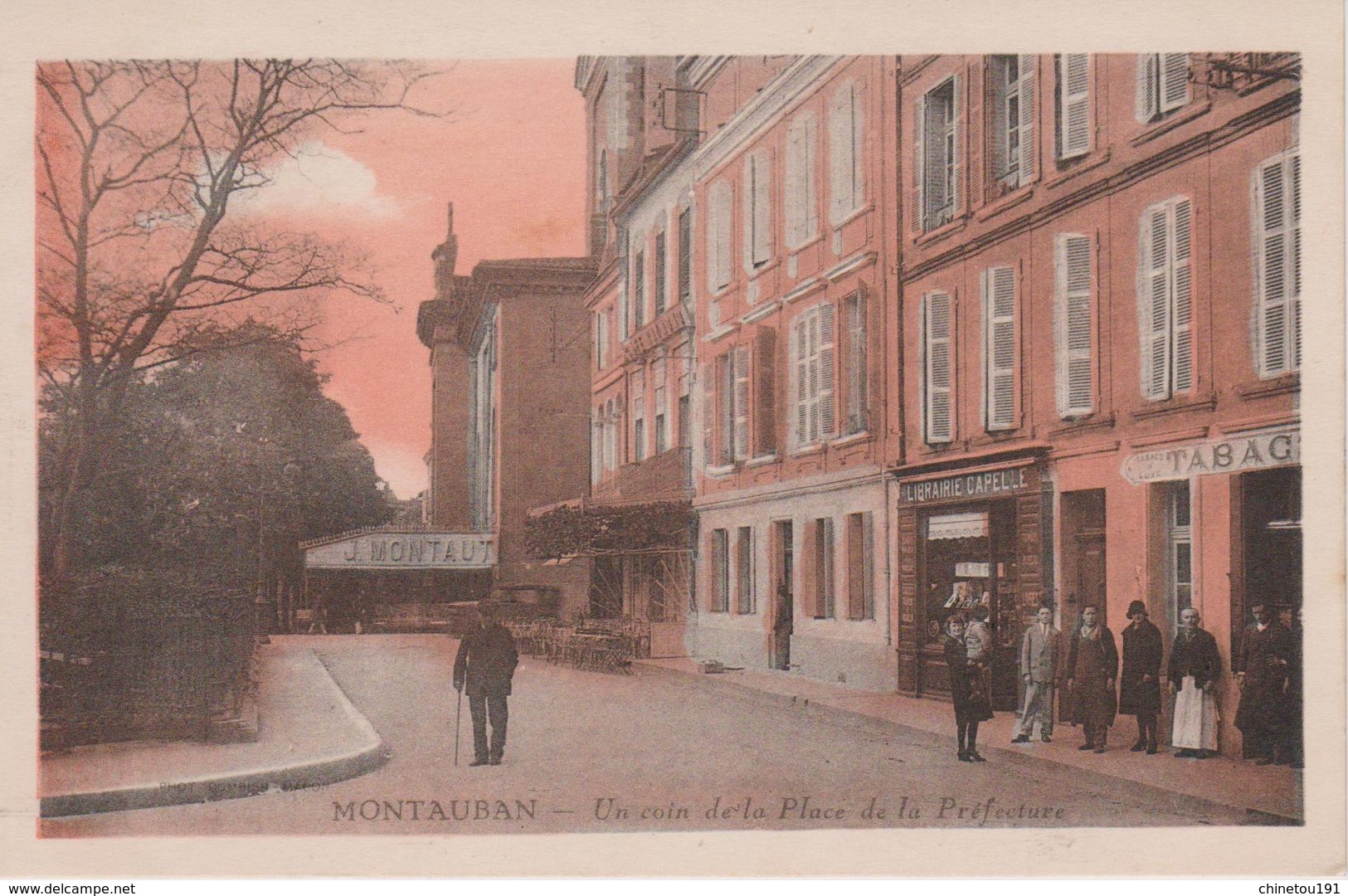 MONTAUBAN  Un Coin De La Place De La Préfecture  Carte Pas Courante Dans Ce Colori - Montauban