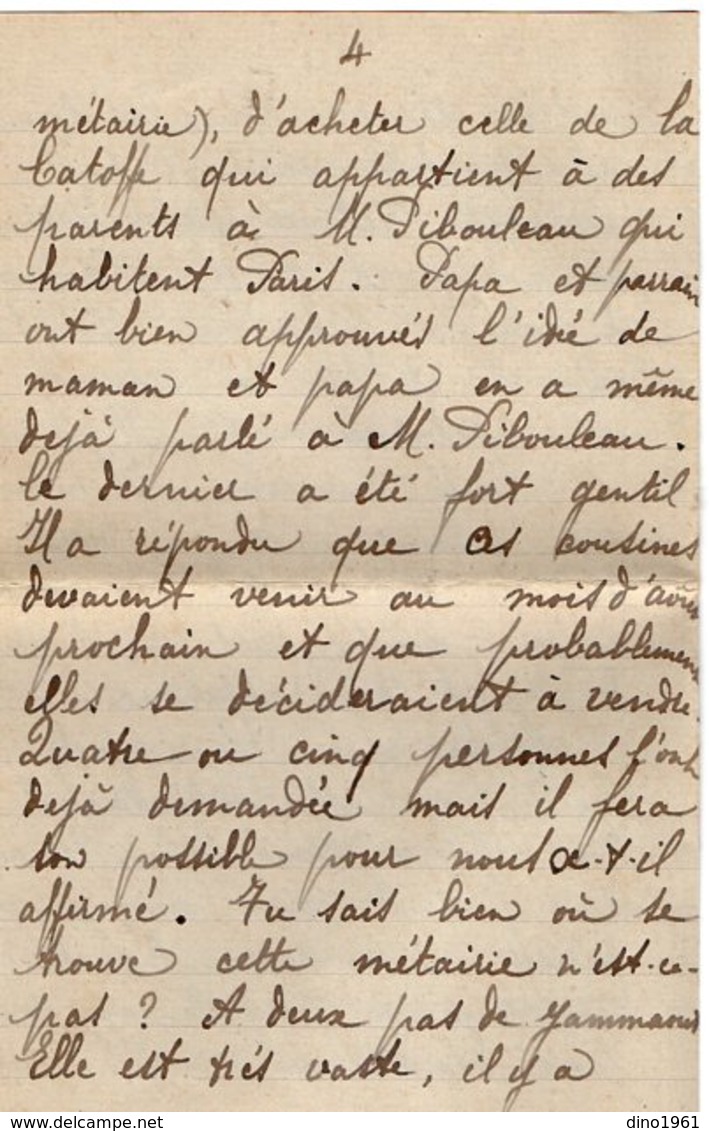 VP13.613 - 1919 - Lettre De Mme L. DUBOIS à VILLENEUVE D'OLMES Pour Mr DUBOIS à BATHURST ( Gambie ) - Récit - Manuscrits