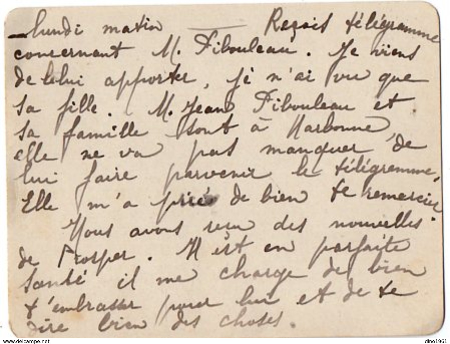 VP13.613 - 1919 - Lettre de Mme L. DUBOIS à VILLENEUVE D'OLMES pour Mr DUBOIS à BATHURST ( Gambie ) - Récit