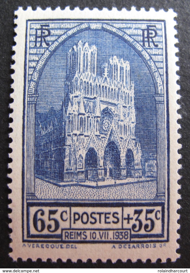 R1692/416 - 1938 - CATHEDRALE DE REIMS - N°399 NEUF* - Cote : 10,00 € - Neufs