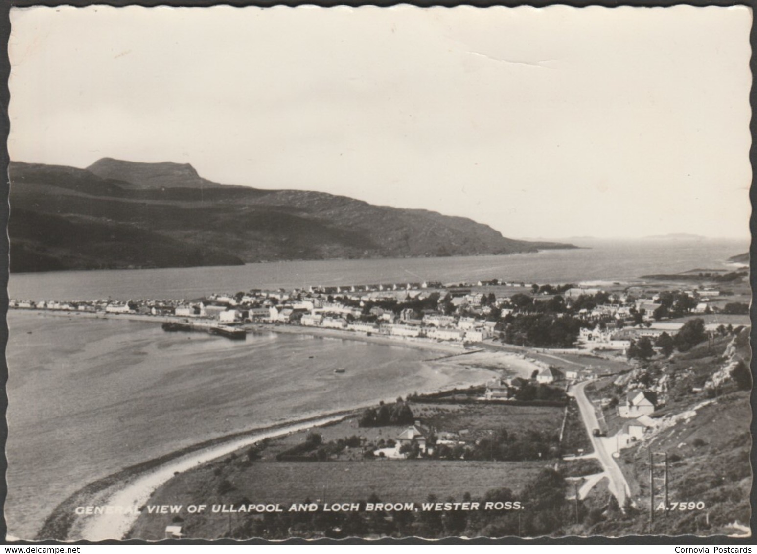 General View Of Ullapool And Loch Broom, Wester Ross, Sutherland, C.1950s - J B White RP Postcard - Sutherland