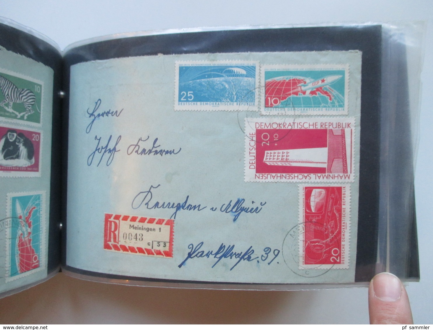 DDR Belegeposten ab 1960 Eilboten / Einschreiben / echt gelaufene FDC usw. insgesamt 85 Stk. etl.Tagesstempel Meiningen