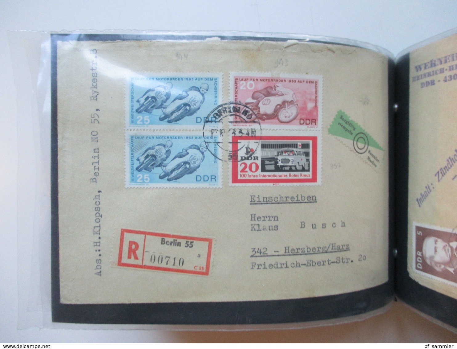 DDR Belegeposten ab 1960 Eilboten / Einschreiben / echt gelaufene FDC usw. insgesamt 85 Stk. etl.Tagesstempel Meiningen