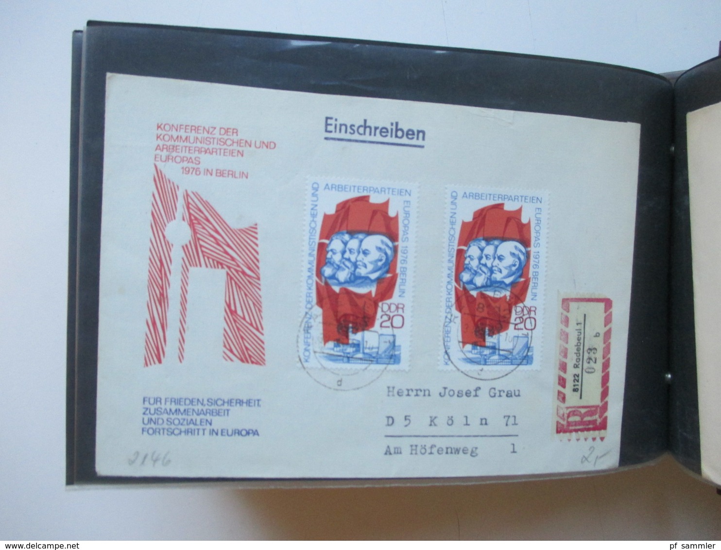 DDR Belegeposten ab 1960 Eilboten / Einschreiben / echt gelaufene FDC usw. insgesamt 85 Stk. etl.Tagesstempel Meiningen