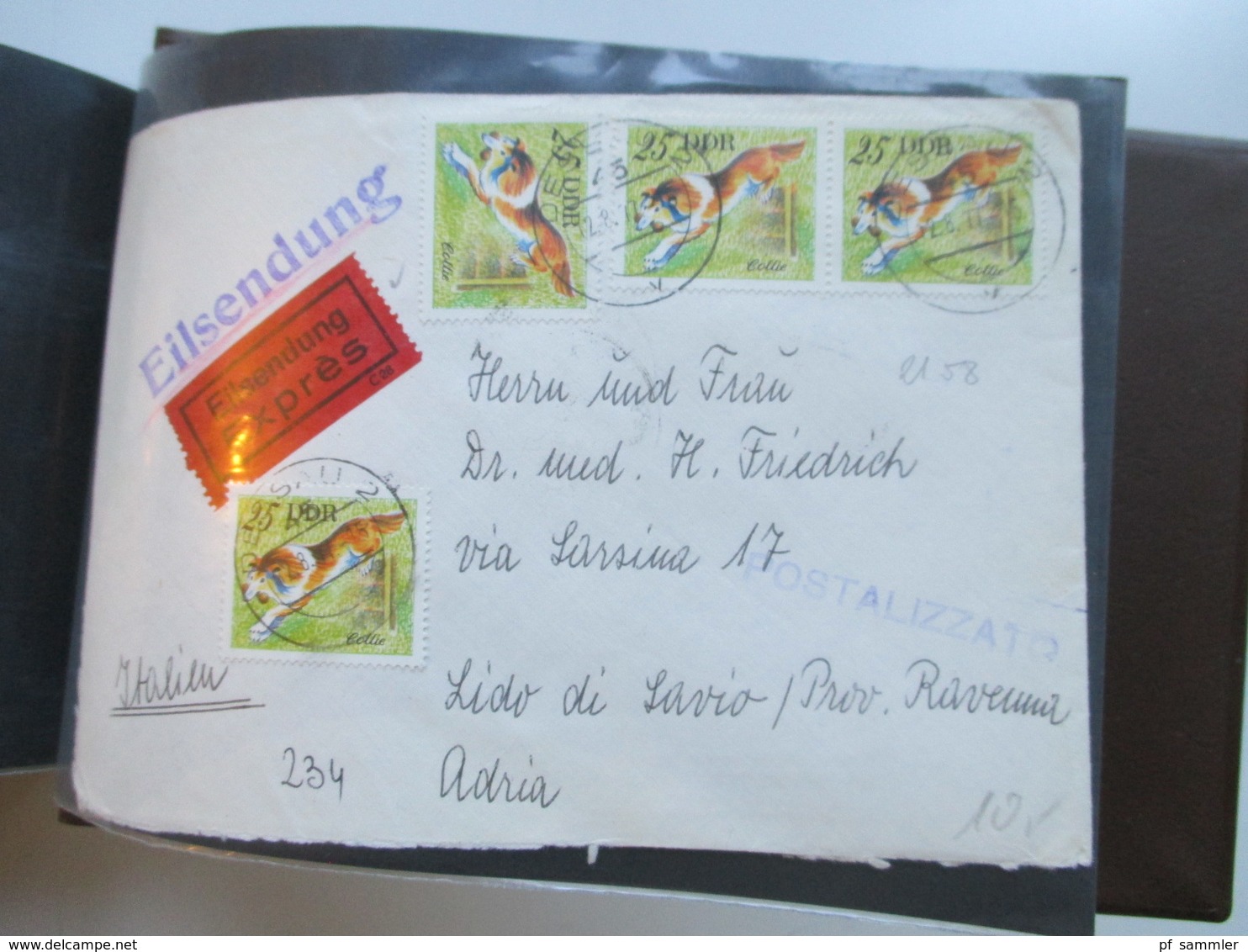 DDR Belegeposten ab 1960 Eilboten / Einschreiben / echt gelaufene FDC usw. insgesamt 85 Stk. etl.Tagesstempel Meiningen