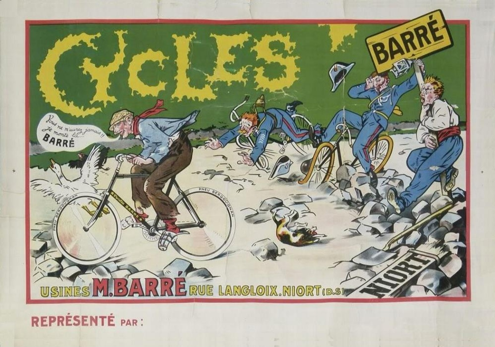 Cycle Postcard Barré - Reproduction - Pubblicitari