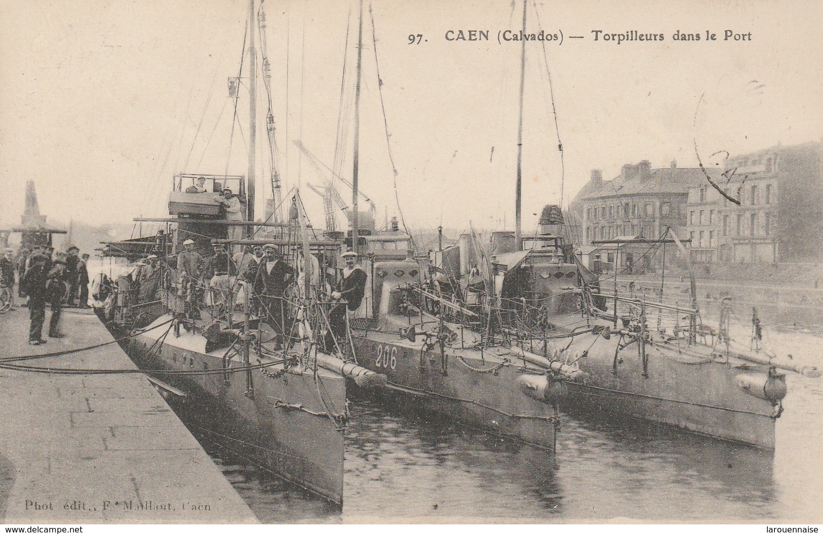 14 - CAEN - Torpilleurs Dans Le Port - Caen