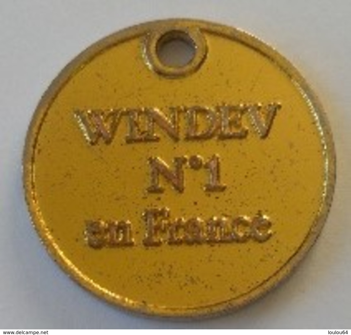 Jeton De Caddie - N° 1 - WINDEV N° 1 En France - En Métal - - Jetons De Caddies