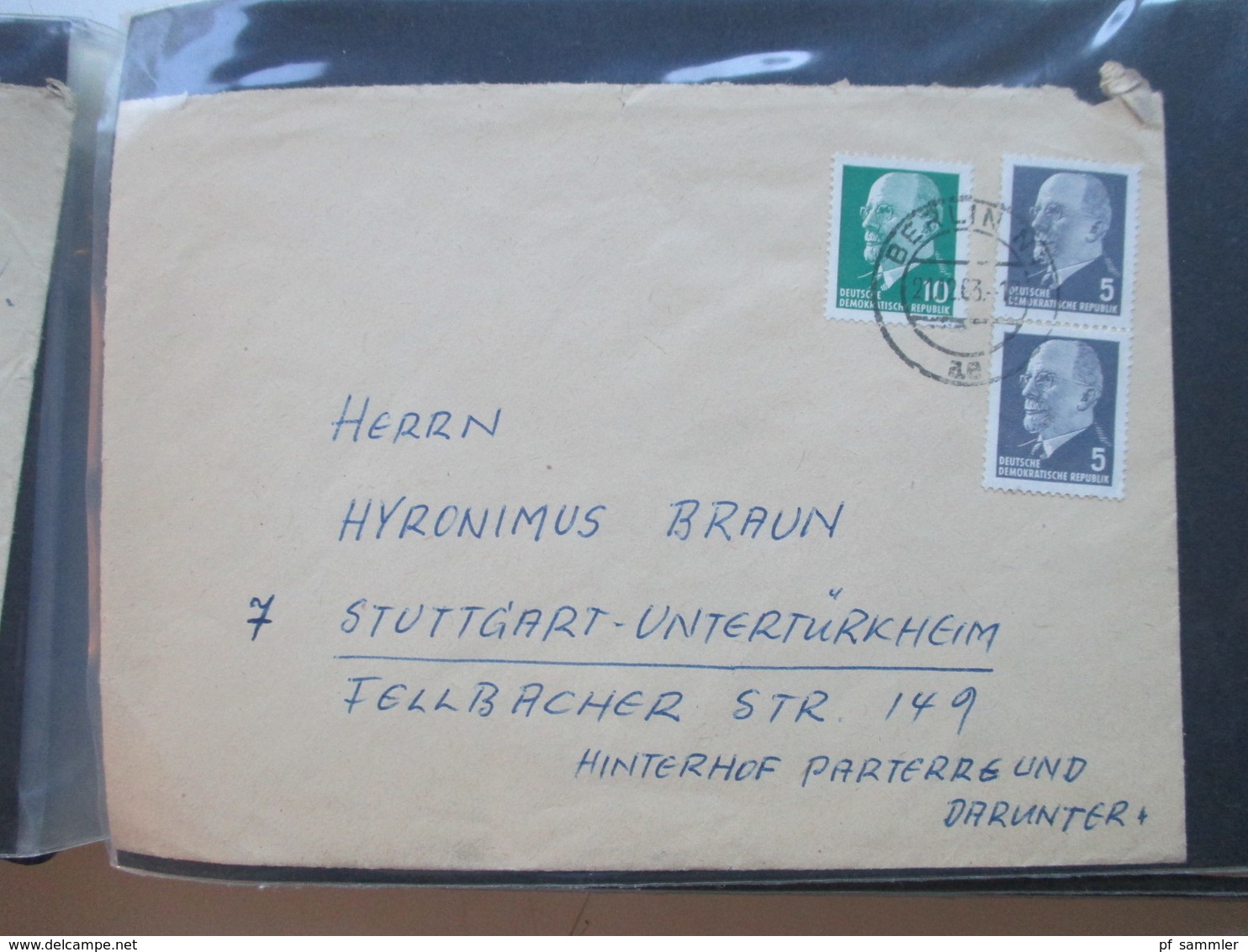 DDR Belegeposten Ulbricht / Flugpost / 5 Jahr Plan Einschreiben usw. insgesamt 60 Stk. Auch GA Ausschnitte!!