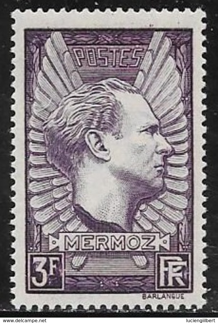 TIMBRE  N° 338 -  MERMOZ  - NEUF  -  1937 - Nuovi