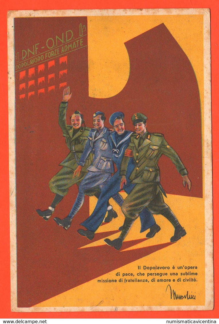 Venezia Dopolavoro Distaccamento Certosa  Cpa Fine Anni '30 OND Ventennio Timbri Al Retro - Guerra 1939-45