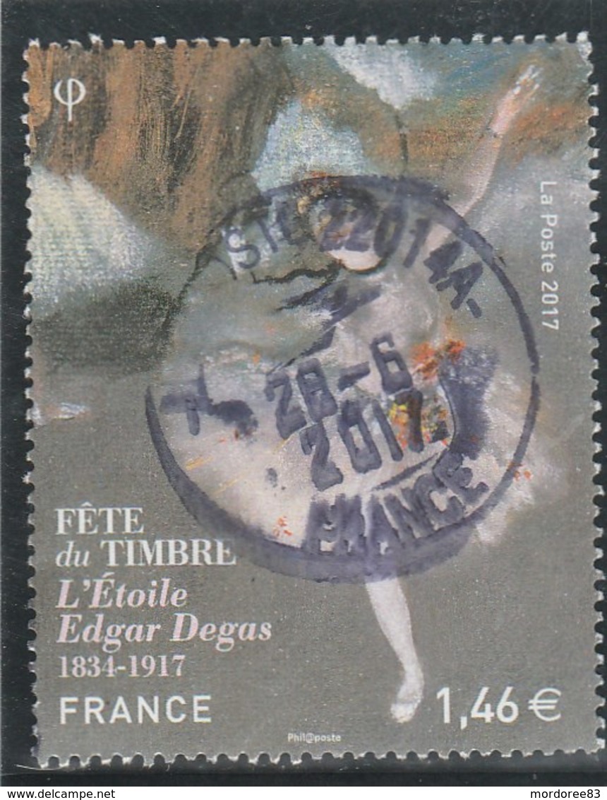 FRANCE 2017 FETE DU TIMBRE EDGAR DEGAS L ETOILE OBLITERE A DATE YT 5131 - Oblitérés