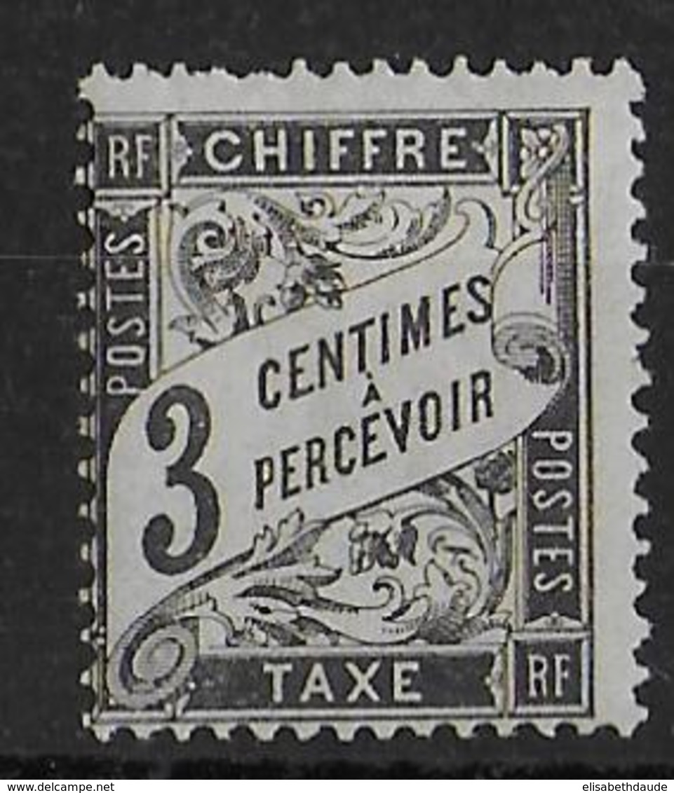 DUVAL - TAXE YVERT N°12 * MH - CHARNIERE ASSEZ LARGE - COTE = 90 EUR. - - 1859-1959 Nuovi