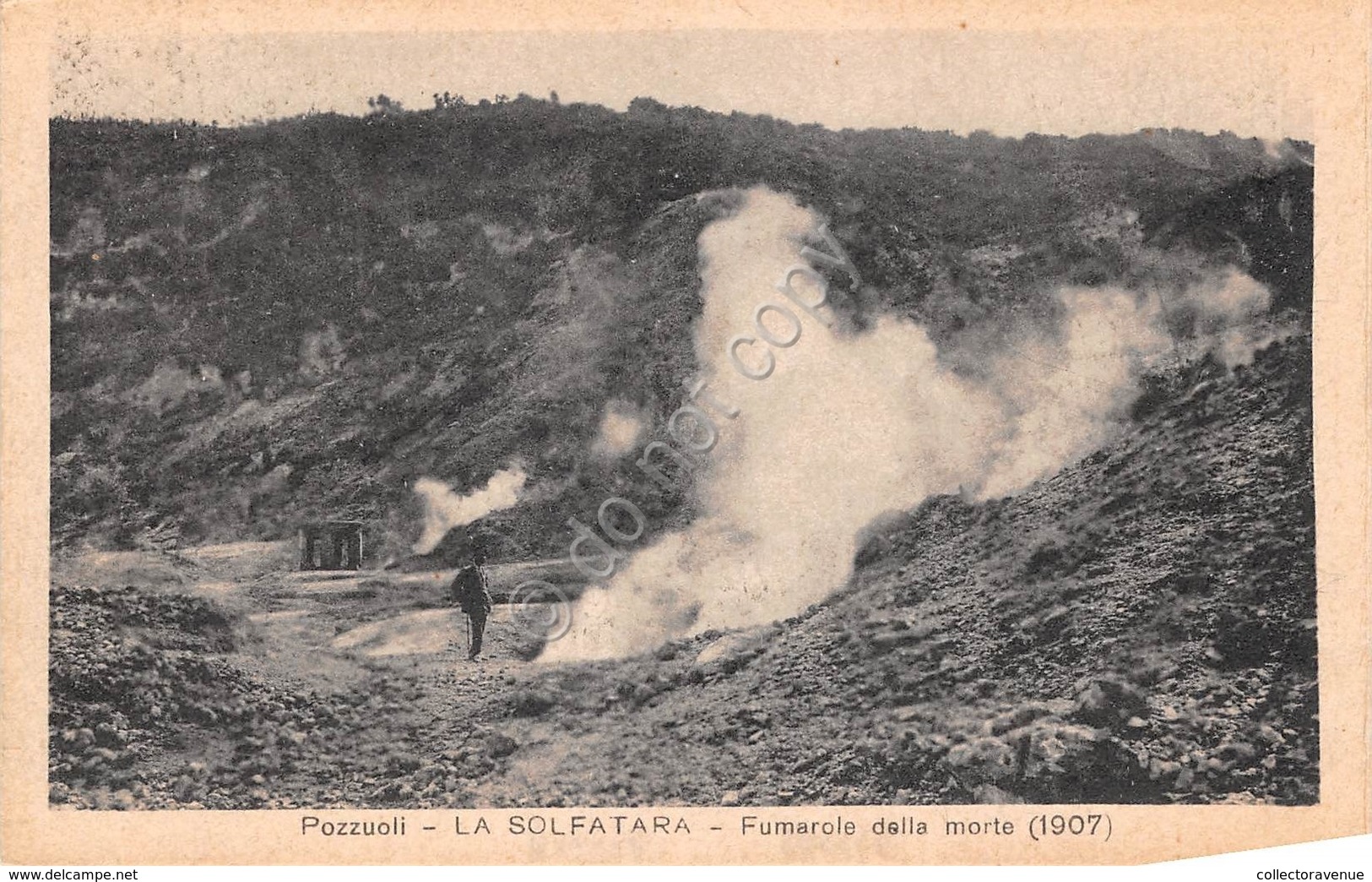 Cartolina Pozzuoli La Solfatara Fumarole Della Morte Animata  (Napoli) - Napoli