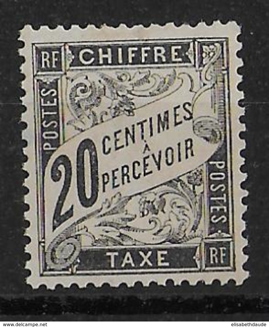 DUVAL - TAXE YVERT N°17 * MH - DEFECTUEUX  - COTE = 500 EUR. - - 1859-1959 Nuovi