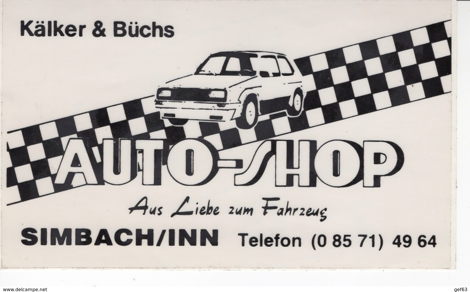 Kälker & Büchs - Auto-shop - Aus Liebe Zum Fartzeug - Autocollant / Adesivi / Aufkleber / Stickers - Autocollants