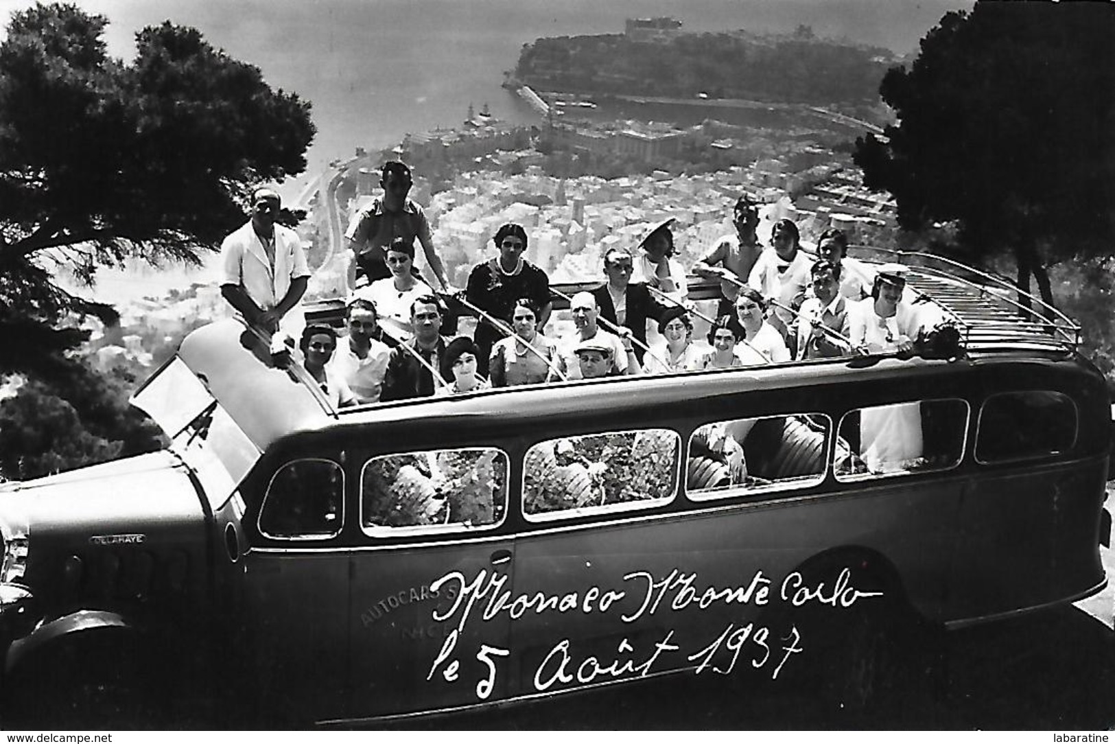 06)   MONACO  MONTECARLO  - Le 5 Aout 1937  (  Autobus  ) - Monte-Carlo