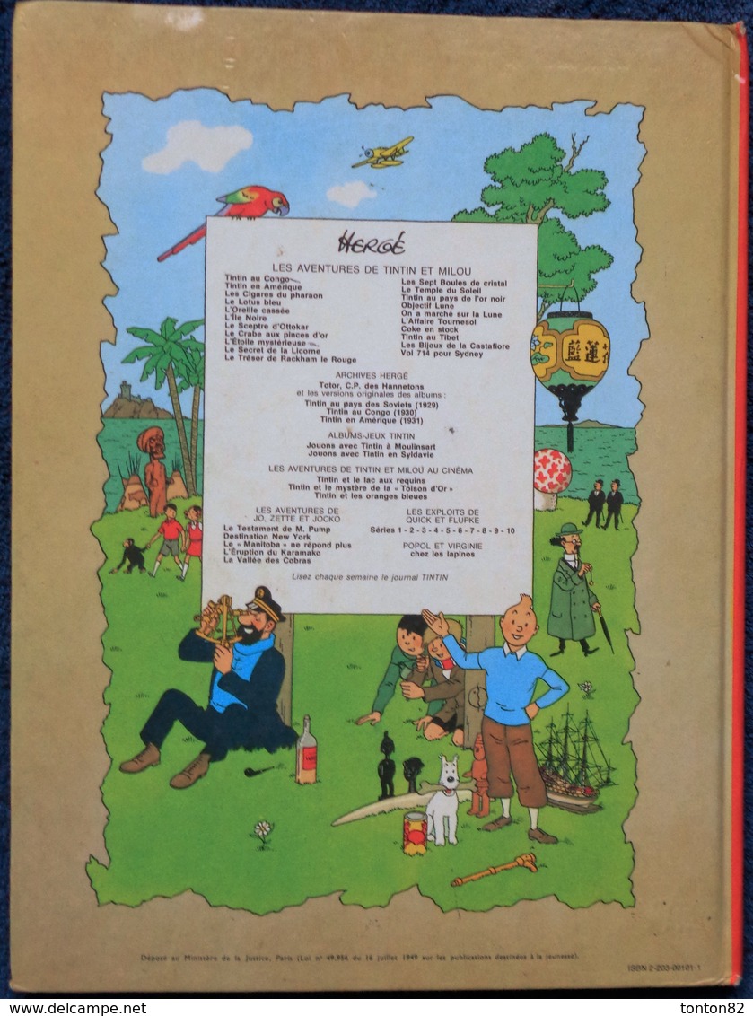 Hergé -TINTIN -  TINTIN Au Congo - Casterman - ( 1975 - 2 B 42 ) . - Tintin