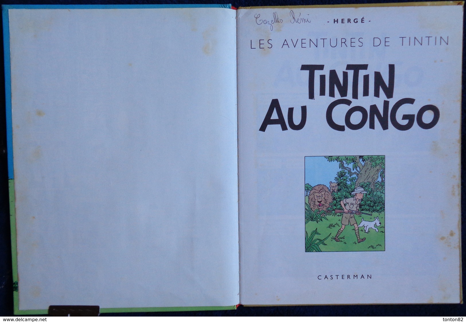 Hergé -TINTIN -  TINTIN Au Congo - Casterman - ( 1975 - 2 B 42 ) . - Tintin