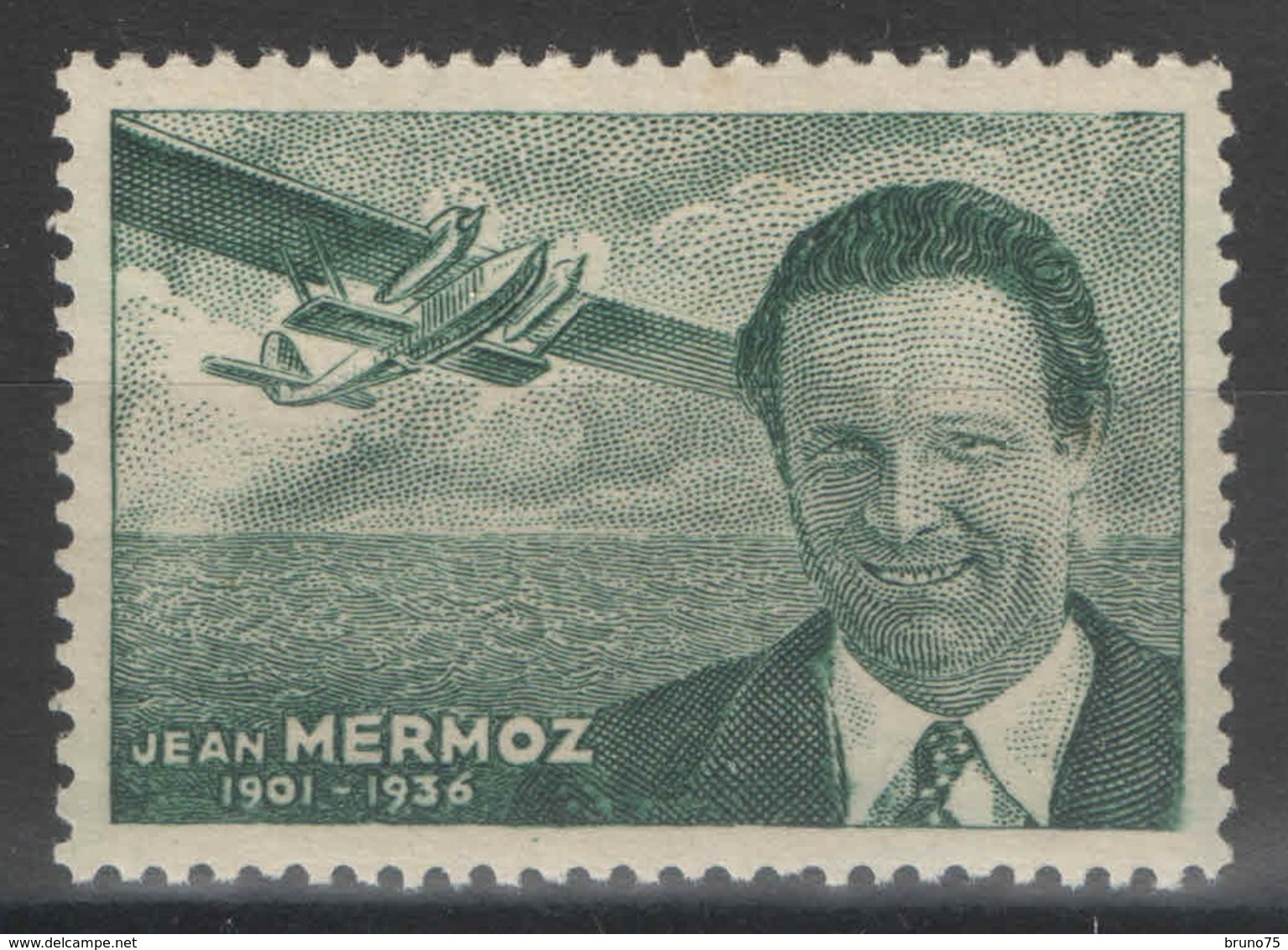 Vignette ** - Aviation - Jean Mermoz 1901-1936 - Aviation